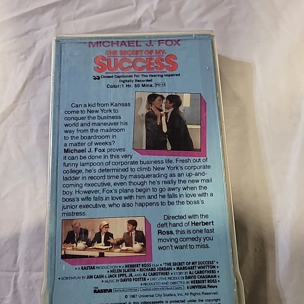 The Secret of My Success VHS Tape